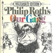 <cite>Our Gang</cite> by Philip Roth (1973 Bantam Books special Watergate edition)