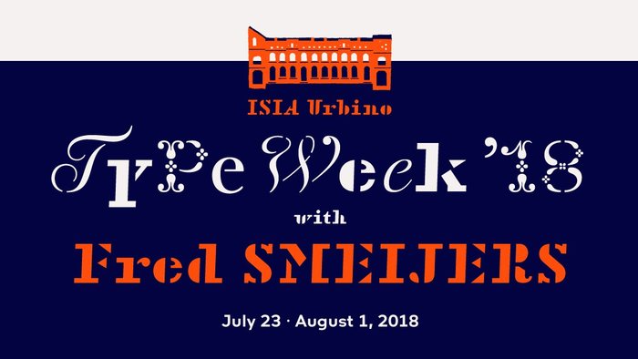 ISIA Urbino Type Week 2018 3