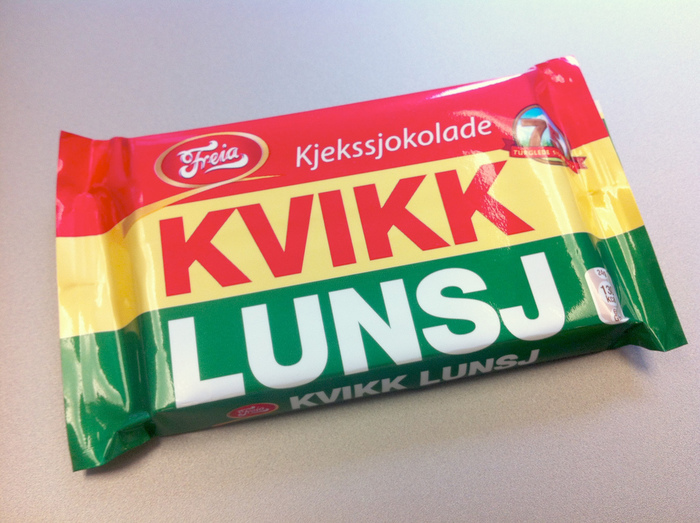 Kvikk Lunsj chocolate bars 1