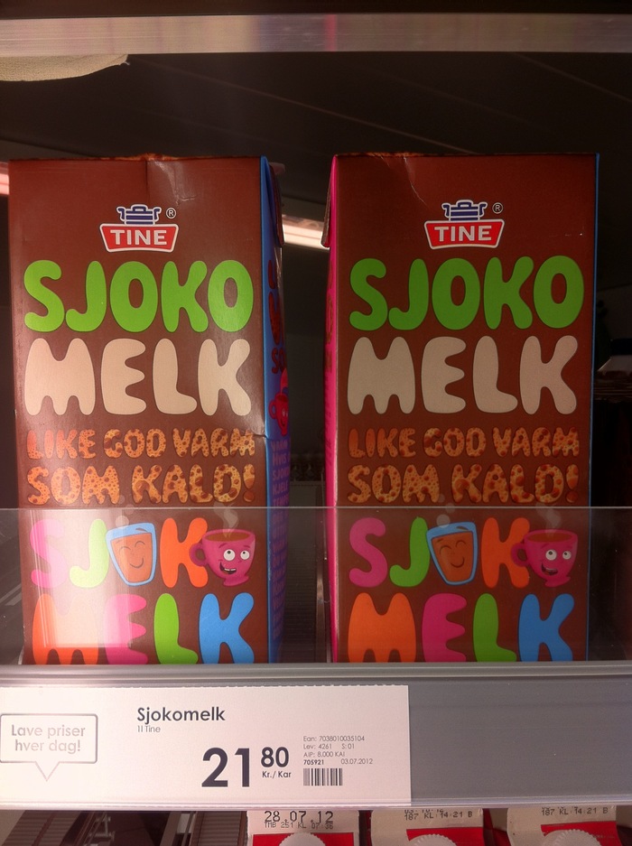 TINE Sjokomelk (chocolate milk) from Norway 1