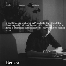 Bedow portfolio website