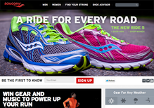 Saucony.com Website