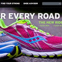 Saucony.com Website