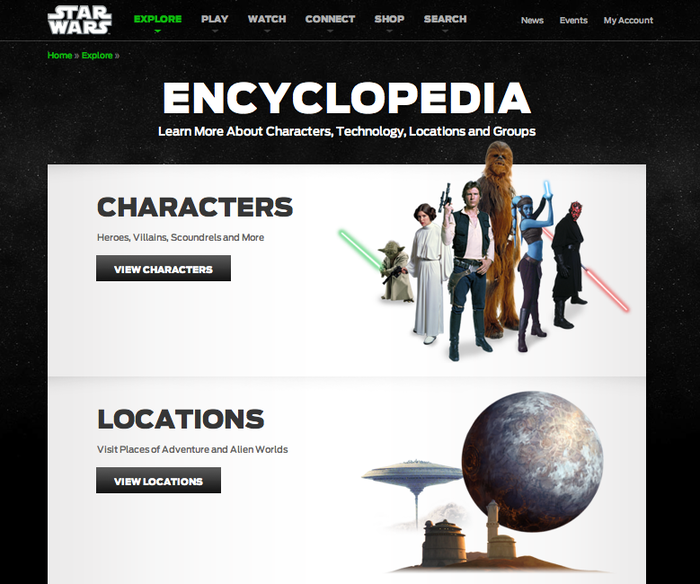 StarWars.com website 3