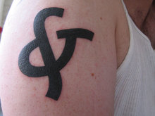 Ampersand tattoo