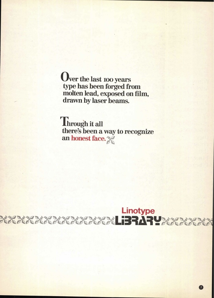 Linotype Library ad in U&lc, 1992 1
