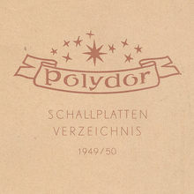 Polydor Schallplatten-Verzeichnis 1949/50