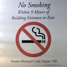 “No Smoking” sign