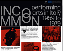 INCOMMON: performing arts in Italy, 1959–1979