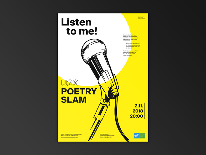 U20 Poetry Slam poster