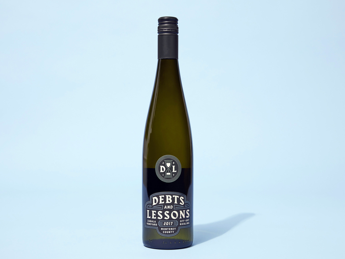 Debts and Lessons wine label 1