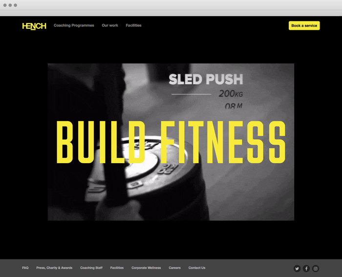 Hench identity and website 2