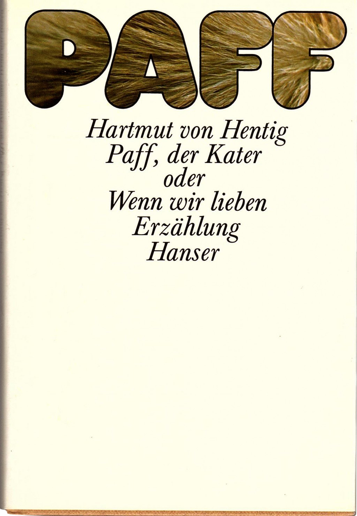 Paff, der Kater by Hartmut von Hentig