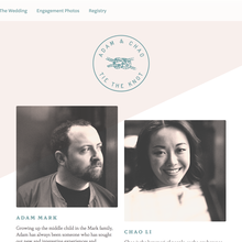 Adam &amp; Chao’s wedding website