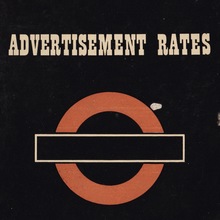 London Transport Advertisment Rates folder (1947)