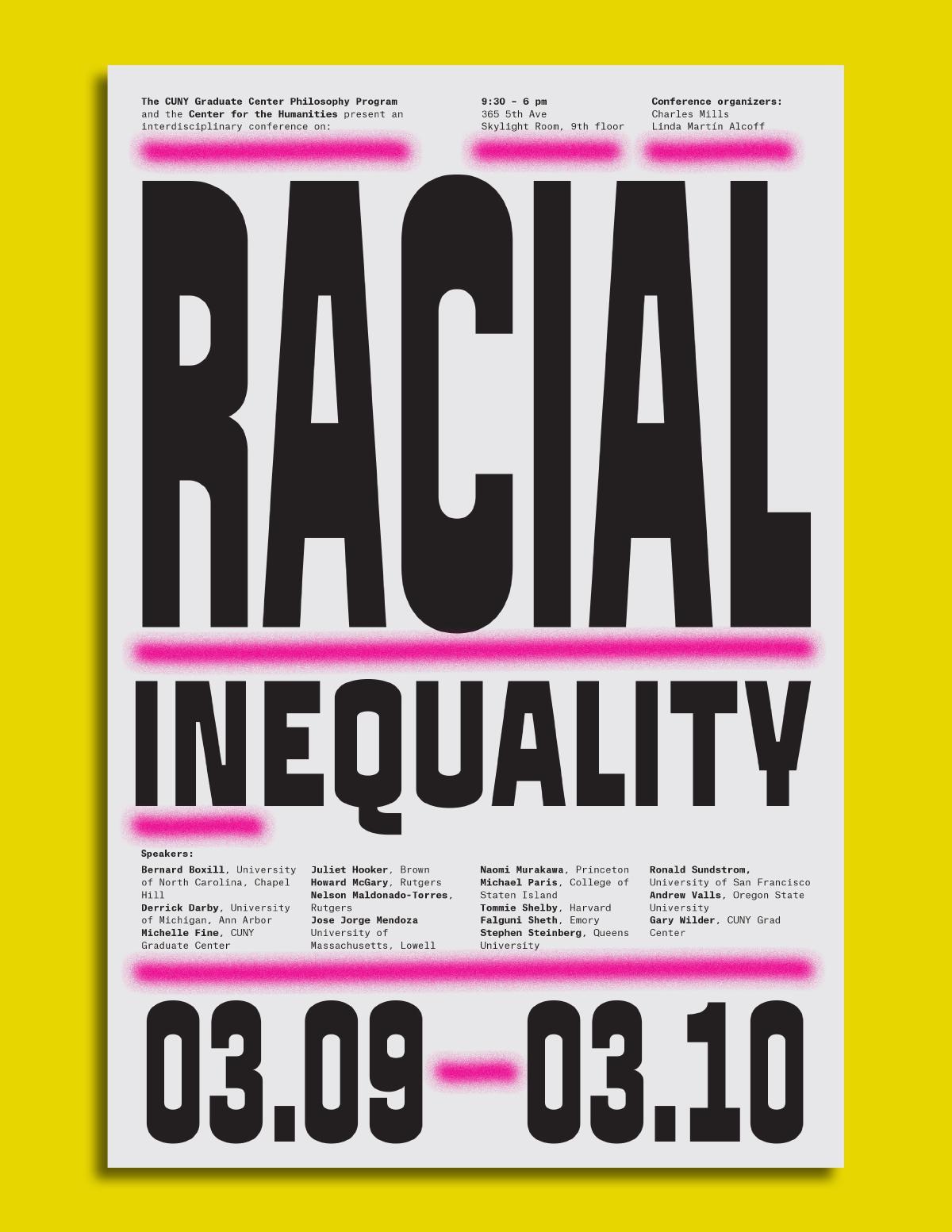 Racial Inequality conference posters Fonts In Use