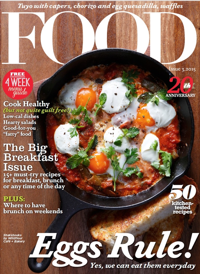 “Eggs Rule!” — the title of the 20th anniversary issue is set in Dapifer Bold Italic.