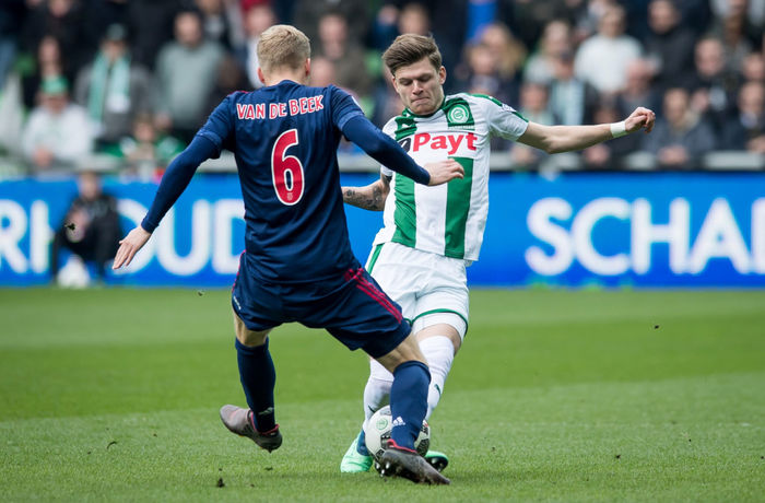 Against FC Utrecht, April 2018