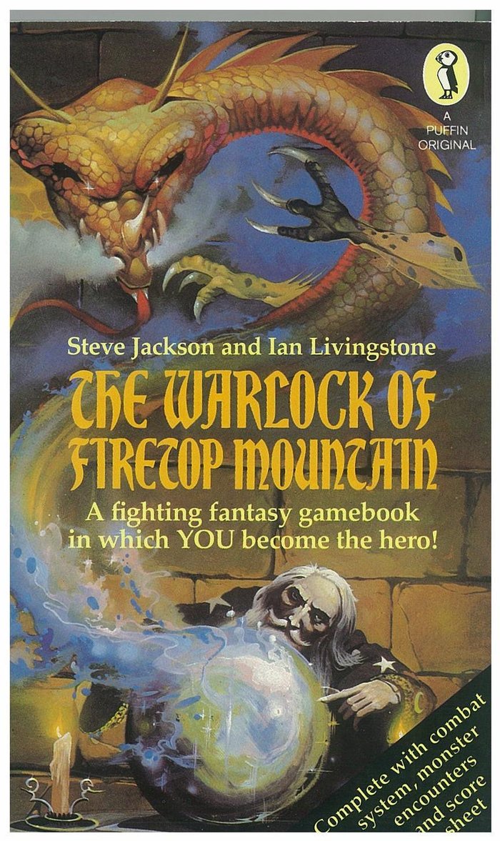 First edition, Puffin Books, 1982. Cover art by Peter Andrew Jones. The secondary typeface is Palatino Bold.