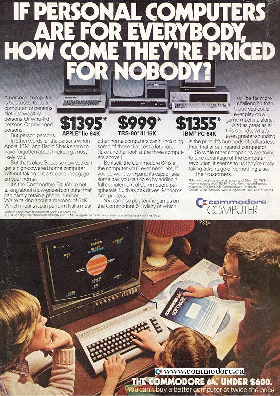 Computers For Everybody … Priced for Nobody / C64 for under $600 / Compute!, August 1983