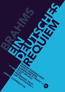 <cite>Ein Deutsches Requiem</cite> concert poster