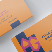 Alexander Girard monogram business card (fictional)