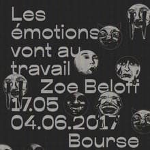 <cite>Les émotions vont au travail</cite> exhibition poster