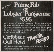 Caribbean Gulf Hotel newspaper ad