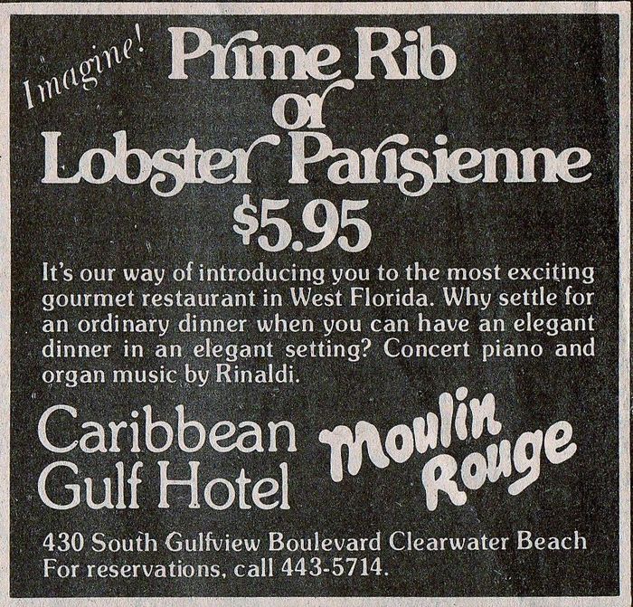 Caribbean Gulf Hotel newspaper ad 1