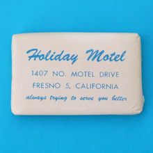 Holiday Motel Fresno soap wrapper