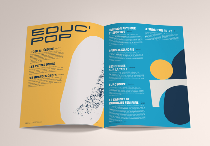 Radio Campus Paris program brochure 2