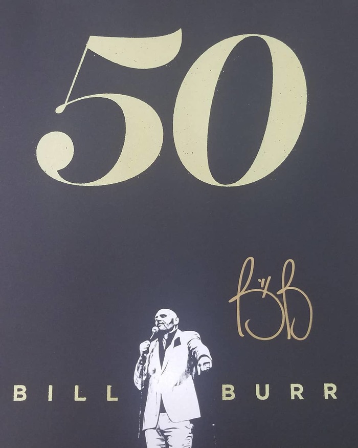 Bill Burr “50” tour poster 1