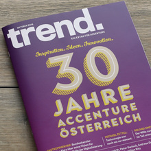 <cite>Trend</cite> extra cover, “30 Jahre Accenture Österreich”