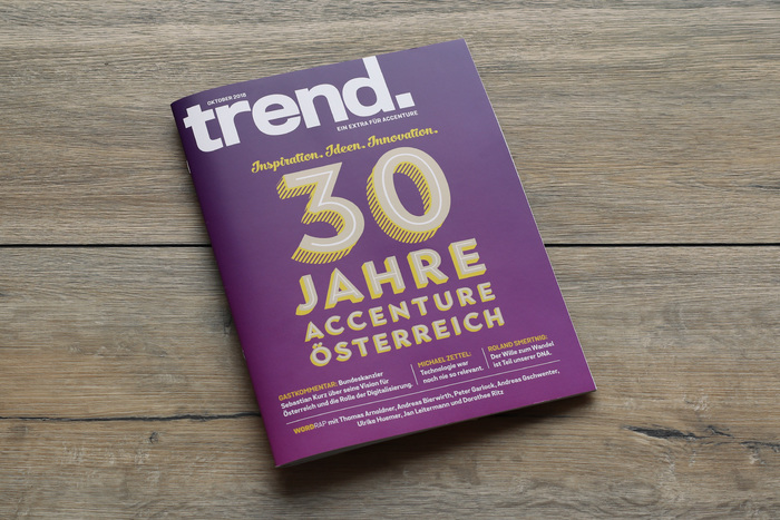 Trend extra cover, “30 Jahre Accenture Österreich”