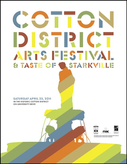 Cotton District Arts Festival Fonts In Use