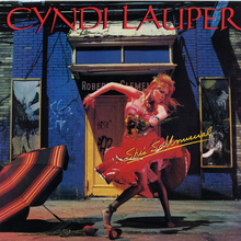 Cyndi Lauper – <cite>She’s So Unusual </cite>album art