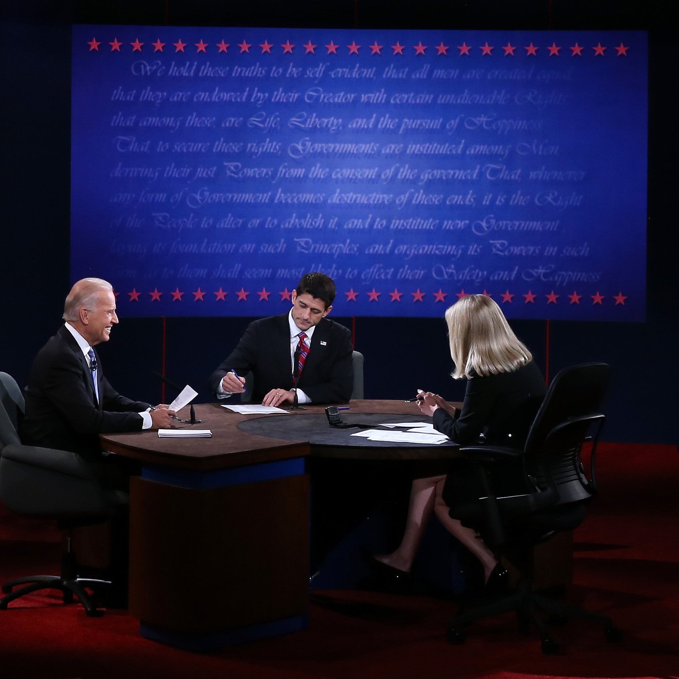 2012 US Presidential Debates backdrop - Fonts In Use