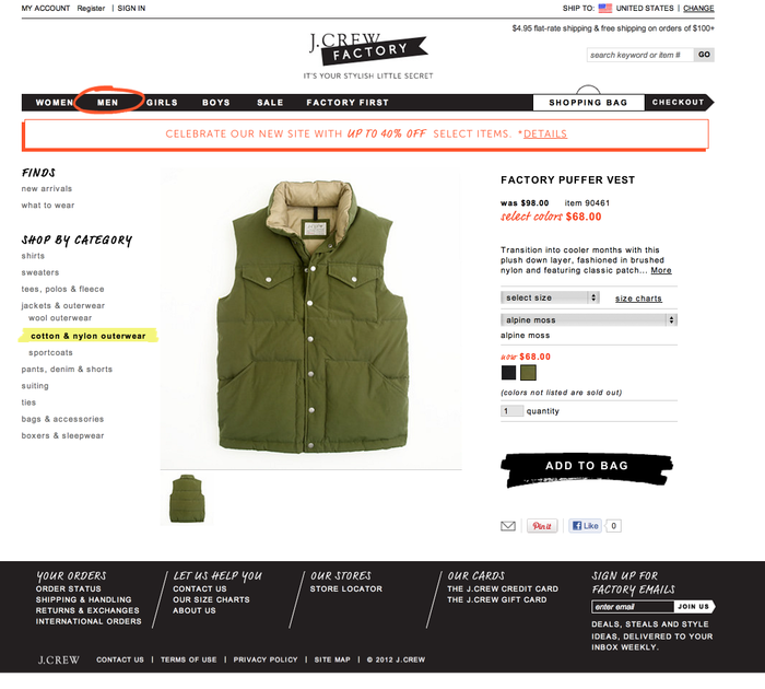 J.Crew Factory Website 6