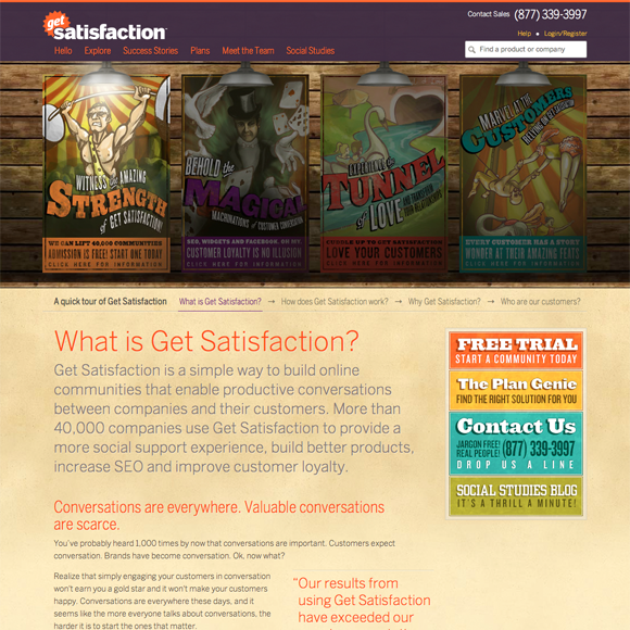 Website design from 2010