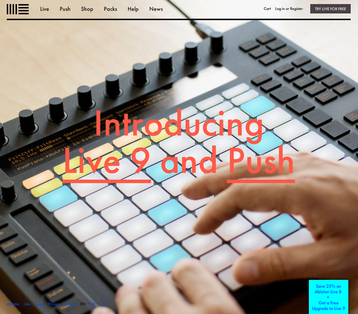 Ableton website 1