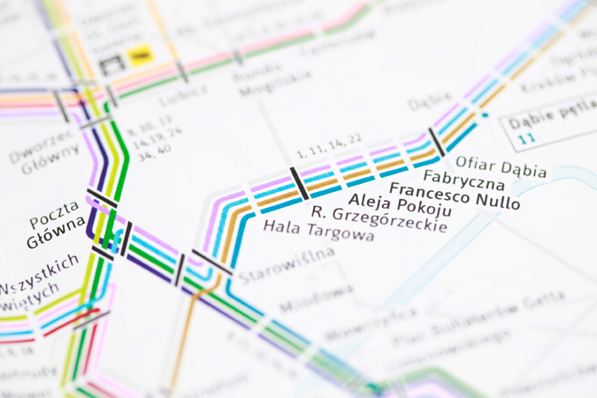 Krakow Transport Map 3