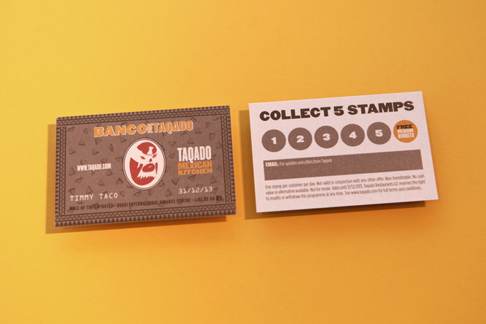 Taqado - 'Banco De Taqado' Loyalty Card