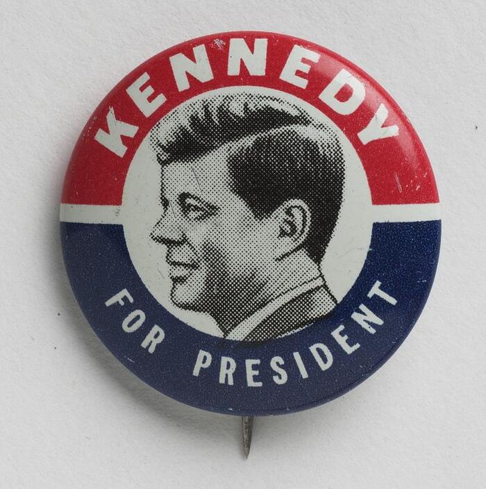 John F. Kennedy 1960 Presidential Campaign Buttons - Fonts In Use