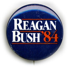 Ronald Reagan 1984 presidential campaign button