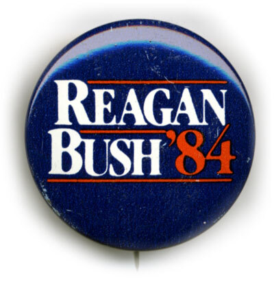 Ronald Reagan 1984 presidential campaign button