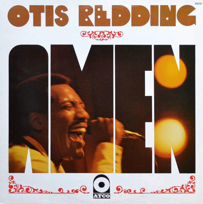 The Immortal Otis Redding was released in France under the title Amen as Atco 3011 in 1968 [Discogs]. Photo by Jean-Pierre Leloir. The image shows a later reissue (40292) with the same cover design. The artist’s name uses the same lettering emulating Baby Teeth that can be seen on the series of singles.