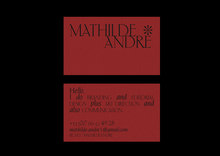 Mathilde André identity