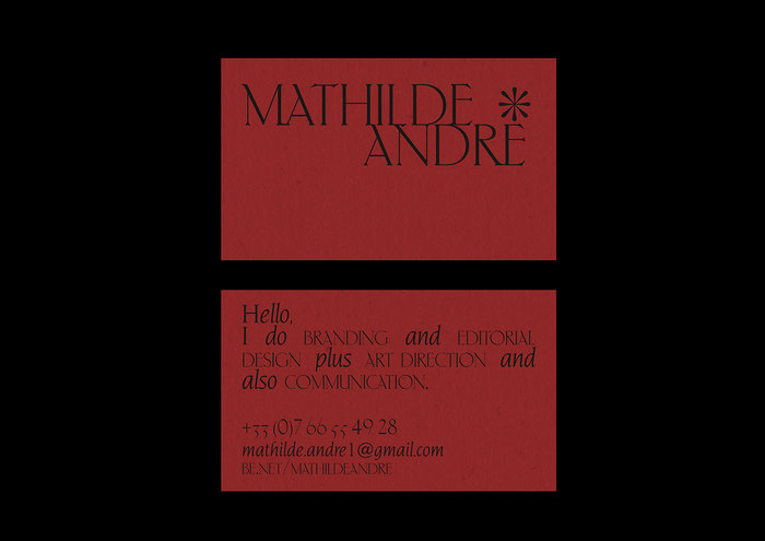Mathilde André identity 1