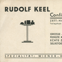 Rudolf Keel, Confiserie Moderne