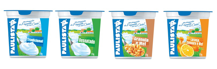 Paulista brand yoghurts